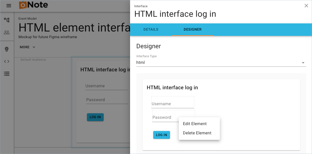 HTML Interface Designer