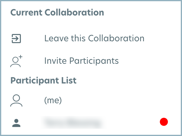 Leave collaboration session